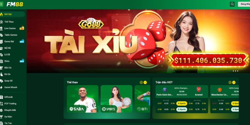 Trải nghiệm game bài Fm88